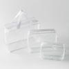 Saco de lavagem impermeável transparente visível de viagem saco cosmético imprimível LOGO Beauty Products Storage Packaging Bag