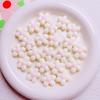 Verniz acrílico para assar de 20mm com furo reto, contas soltas, flor grande solta, contas soltas, material para corrente de celular DIY, chaveiro, acessórios