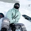 Conjunto de Traje de Esquí a Prueba de Viento para Temperaturas por Debajo de -20 grados Pantalones de Esquí Engrosados y Forrados de Polar para Hombres y Mujeres, Estilo Pareja, Chaquetas de Tallas Grandes y Oversize.