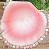 Manta de Peluche con Gradiente de Rosas Paquete de Materiales DIY Tejida a Mano Manta de Ramo Regalo