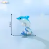 Miniatura de Golfinho para Micro Paisagem, Decoração Criativa do Oceano Sete Cores, Acessórios de Enfeite de Oceano DIY, Miniatura para Carro e Mesa