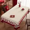 Mantel de Año Nuevo 2026 Año del Caballo, Impermeable, Lavable-Gratis, Mantel Decorativo Rojo Festival de Primavera, Mantel Largo de Alta Gama