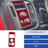 Adesivo Decorativo de Fibra de Carbono para Painel de Controle de Farol Modificado de Interior de Carro para Gmc 1500 14-18