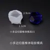 Molde de Resina de Cristal DIY Papoula Pequeno Molde Multifacetado Decoração de Mesa Acessórios de Cone Multifacetado Molde de Silicone