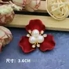 Acrílico Pengqi vermelho grande imitação de concha flor de liga tridimensional coração acessórios grupo decorativo leque sapatos Xizang material DIY bolsa