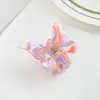 Pinza para el Cabello Baffia de Mariposa Acrílica para la Parte Trasera de la Cabeza, Accesorio para el Cabello Estilo Vintage, Pinza Pequeña de Tiburón para Peinados Semirecogidos
