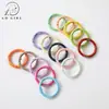 Anel Mabe colorido 33mm com revestimento UV argola mola chaveiro acessório DIY material de decoração fivela de conexão para bolsa