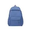 Mochila Casual Transfronteriza, Gran Capacidad, Bolso Escolar de Color Sólido para Estudiantes de Secundaria y Preparatoria, Viajes de Corta Distancia, Mochila para Mujer con Logo Imprimible