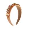 Diadema de alta gama para mujer con diamantes completos de industria pesada retro de ala ancha con viento barroco transfronterizo de Europa y Estados Unidos, incrustada con pedrería, al por mayor