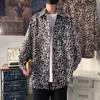 Camisas Estampado Animal para Hombre y Mujer Primavera y Otoño Estampado Leopardo Estampado Cebra Estampado Serpiente Forro Floral Delgado Top Chaqueta Camisa de Solapa