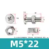 Tornillo y Tuerca Combinación de Dos Piezas para Máquina de Mascarillas y Luminarias, Acero Inoxidable 304 Tornillo y Tuerca