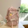 Mochila Nueva Estilo 2024 para Estudiantes Mujeres, Mochila Estilo Coreano para Estudiantes de Secundaria y Preparatoria, Linda, Gran Capacidad, Mochila de Aspecto de Alta Calidad