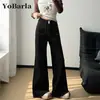 Jeans Elásticos Negros Antiadherentes para Mujer en Otoño e Invierno para Gorditas Tallas Grandes Pierna de Forma de Pera Efecto Adelgazante Pantalones de Herradura