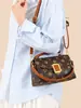 Bolsa transversal feminina vintage, novo modelo 2026, bolsa de ombro debaixo do braço, bolsa de mão com aba, multi-compartimentos, bolsa versátil