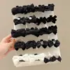 Pinza para el pelo con lazo negro de moda para niñas, Nuevo accesorio para el flequillo estilo princesa con un toque de alta gama, Pinza de garra pequeña