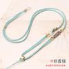 Nuevo cordón colgante tejido a mano, joyería de jade, collar de cuerda, venta al por mayor, cuerda de cuello con nudo de fortuna literario de alta gama