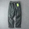 Calça Softshell Masculina Forrada com Lã à Prova de Vento e Água para Uso Externo, Perna Reta, Casual de Inverno, Multi-bolsos, Calça de Trabalho