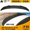 Adequado para BMW Série 3 2013-2018 F30 grão de carbono PSM asa traseira modificada ABS asa fixa spoiler