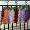 Paño de lijado de rama larga con cinco tenedores Canglan, flor artificial colgante de pared, flor artificial, adornos de decoración para el hogar y el hotel, flores artificiales al por mayor