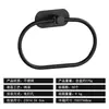 Anillo de acero inoxidable para toallas transfronterizo para baño, colgador de toallas sin taladro, toallero ovalado sin clavos para baño