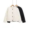 Tendencia de Moda Popular Versátil Holgada Cómoda Casual Patrón de Diamantes Chaqueta de Algodón para Mujer Popular en Amazon Aliexpress Europeo y Americano