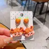 Diadema Pequeña de Princesa de Dibujos Animados Accesorios para el Cabello de Niños Goma Elástica para el Cabello que No Daña el Cabello Pasador de Pelo Adorno de Cabeza de Frutas Lindas para Niña Navidad