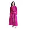 Roupão de Banho de Luxo Leve Pijama de Flanela Feminino Novo Manga Longa Hotel Salão de Beleza Tamanho Grande Camisola Aconchegante Outono e Inverno Roupão de Manhã