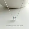 Moderna Cadena para Clavícula con Letra H Microincrustada de Circonita para Mujer, Estilo Ins Minimalista de Lujo Ligero Diseño de Nicho