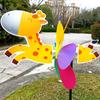Nuevo molino de viento de dibujos animados tridimensional de colores plásticos color cuadrado tradicional puesto venta caliente juguete para niños Molino de Viento Joven