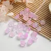 Flor de cuerno pequeño de niebla de loto vidrio degradado DIY pendientes de cuentas hechos a mano accesorios pasador antiguo material para tocado de ropa china