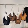Bolso de Gamuza de Color Puro Estilo Coreano para Mujer 2025 Nuevo para el Trabajo Gran Capacidad Simple de un Solo Hombro Bolso Tote para Llevar en la Axila o a Mano para Mujer