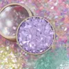 Agite o som Rede Social nova metálico irregular fragmentos de vidro nail art patch espelhado DIY preenchimento decoração atacado