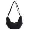 2026 Moda Bolso Cruzado Versátil Ligero de Gran Capacidad Estilo Coreano Bolso Sencillo de Color Sólido Nicho para Mujer de Hombro Debajo del Brazo