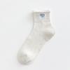 Envío Gratis Calcetines Algodón de Punto para Mujer con Volantes Calcetines Cortos Primavera y Verano Nuevo Malla Encaje Algodón Peinado Transpirable Absorbente de Sudor