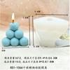 Pirâmide Manshan Bola Mágica Vela de Aromaterapia Molde de Silicone DIY Pedra Difusora Criativa Ornamento Molde para Vela de Aromaterapia