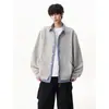 Jaqueta piloto Harrington estilo americano, corte justo, coleção de primavera, gola alta masculina, à prova de vento e à prova d'água, peça externa casual para homens e mulheres