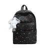 Estampa de estrelas da moda, design de céu estrelado, Tecido Oxford 2026, simples e fofo, grande capacidade, mochila para estudante universitário