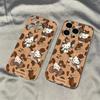 Hello Kitty Estampa de Leopardo Adequado para Capa de Celular Iphone15Pro Xr/Xs Apple 1112/13/147/8P Capa Espacial