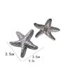 [Serie Oceánica] Botones de Metal de Moda Esmaltados Ecológicos Cosidos a Mano Estrella de Mar Caracola Concha de Mar Botones Irregulares para Manualidades