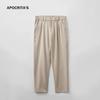 Pantalones Casuales de Negocios para Hombre Apo, Otoño, Alta Gama, Corte Slim Fit, Cónico, Caída, Antiarrugas, Pantalones de Vestir Cortos