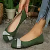 Comercio exterior transfronterizo, talla grande, colección nueva 2026, punta redonda, suela plana, zapatos casuales para mujer sin cordones con adornos de pedrería