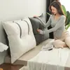 Almofada de cabeceira Almofada Tatami Combinação de cabeceira Dormitório Sala de estar Bolsa macia Almofada de sofá Proteção da coluna cervical Almofada de sono