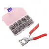 Herramienta de Instalación de Broches de Cinco Puntas Instalador de Botones de Letra de Cinco Puntas Herramienta de Instalación de Juego de Broches de Cinco Puntas Pinzas Broche Oscuro Gratis