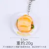Chaveiro de Prato de Comida Simulada Pvc Miniatura Prato de Comida Simulado Cozinhar Brinquedo de Faz de Conta Restaurante Pequeno Presente