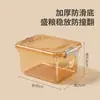 Recipiente para armazenamento de ração de animais de estimação, material PP antibacteriano, design de meia tampa, à prova de umidade, com base antiderrapante, colher medidora para facilitar a porcionamento, adequado para armazenar ração de cães e gatos em casa