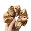 Scrunchie de rede colorido e oversized com alta elasticidade e alto apelo estético, acessório de cabelo multicamadas estilo francês