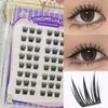 Caja de Regalo para Pestañas Postizas Transfronterizas Empaque de Ocho Filas Yf57 Adecuado para Principiantes y Cosplay Pestañas Postizas de un Solo Grupito Sin Pegamento