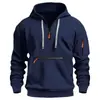 Sudadera deportiva con capucha para hombre, de corte holgado, para otoño e invierno, novedad transfronteriza, chaqueta casual de manga larga con bolsillos
