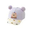 Chapéu de Desenho Animado para Bebê de 2-6 Anos para a Primavera de 2026, Boné de Beisebol Infantil Urso Espacial, Chapéu de Sol de Verão