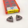 Pastilha de corte CNC WNMG080408, pastilha de ferramenta especial para usinagem de aço inoxidável, pastilha para torneamento externo em formato de pêssego